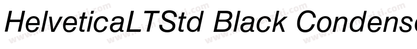 HelveticaLTStd Black Condensed字体转换